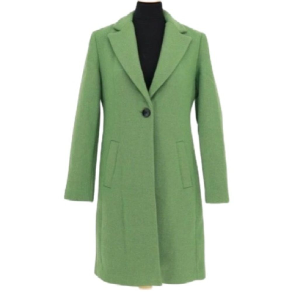 House of Harlow 1960 Green Wool Women's Overcoat (Size L)
